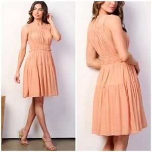 CURRENT AIR Anthro Gorgeous Vintage Apricot Short Dress